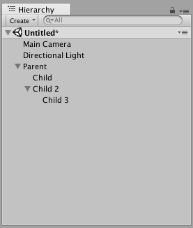 Unity 父子化層級(jí)1